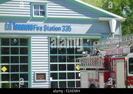 Station de pompage Service des incendies de Toronto à Toronto, Canada Banque D'Images