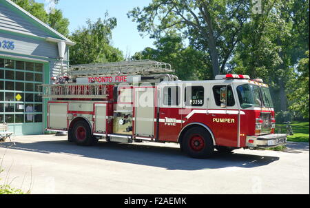 Station de pompage Service des incendies de Toronto à Toronto, Canada Banque D'Images