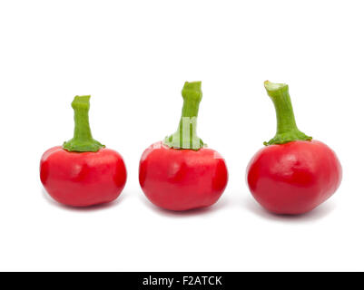 Pepper cherry isolated on white Banque D'Images