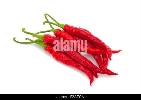 Hot chili pepper isolated on white Banque D'Images