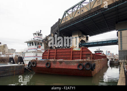 Canal Gowanus Brooklyn New York creek superfund Banque D'Images