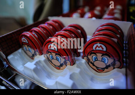 De bonbons dans le paquet de Mario de Super Mario Bros- envoltorio en el Caramelo de Mario de Super Mario Bros. Banque D'Images