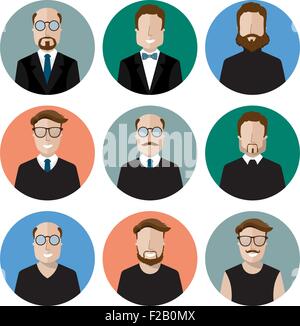 personnages de l’icône Illustration de Vecteur