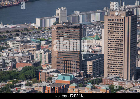 Quartier Saint-Jean-Baptiste de Québec est représentée dans cette photo aérienne Banque D'Images