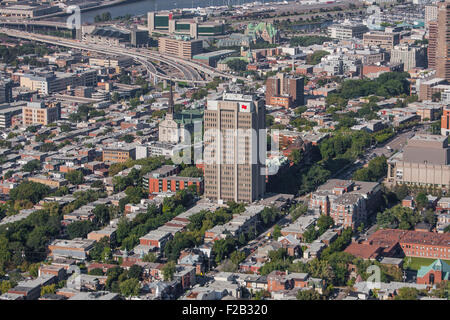 Quartier Saint-Jean-Baptiste de Québec est représentée dans cette photo aérienne Banque D'Images