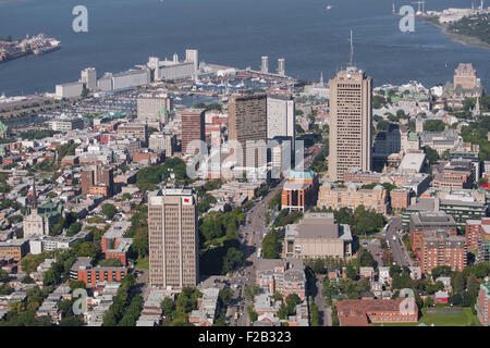 Quartier Saint-Jean-Baptiste de Québec est représentée dans cette photo aérienne Banque D'Images