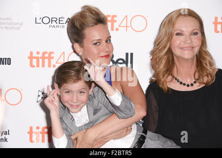 Toronto, Ontario, Canada. 15 Sep, 2015. BRIE LARSON actrice, Acteur JACOB TREMBLAY et l'actrice JOAN ALLEN assister à la 'chambre' premiere pendant le Festival International du Film de Toronto 2015. Crédit : Igor/Vidyashev ZUMA Wire/Alamy Live News Banque D'Images