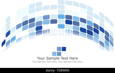 Checkered Background Texte avec l'espace. Couleurs équilibré idéal dans ton bleu. Convient pour la création d'entreprise, technologique et d'autres conceptions. Vector Illustration. Illustration de Vecteur