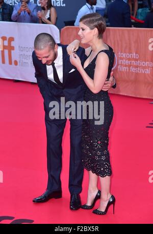 Toronto, Canada. 15 Sep, 2015. au niveau des arrivées pour l'homme VERS LE BAS en première mondiale au Festival International du Film de Toronto 2015, Roy Thomson Hall, Toronto, Canada le 15 septembre 2015. Credit : Gregorio Binuya/Everett Collection/Alamy Live News Banque D'Images