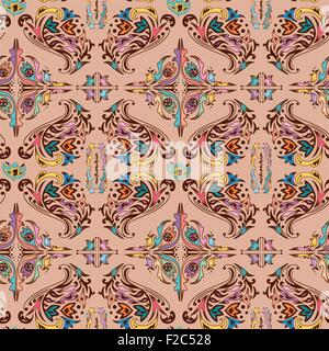 Fond transparent avec ornements arabe - tourbillonne, florals pour la conception Illustration de Vecteur