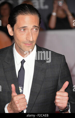 Toronto, Ontario, Canada. 15 Sep, 2015. Producteur exécutif/acteur Adrien Brody assiste à la 'Septembers de Shiraz' premiere pendant le Festival International du Film de Toronto 2015 au Roy Thomson Hall à Toronto, Canada. © Igor Vidyashev/ZUMA/Alamy Fil Live News Banque D'Images