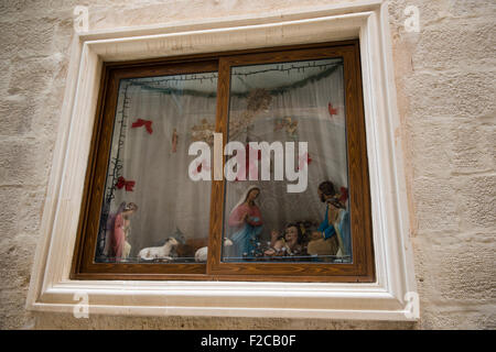 Malte, 1 janvier 2015 dans les rues rénovées de Birgu, partie des trois villes et la première captal de Malte avant de la Valette. Banque D'Images