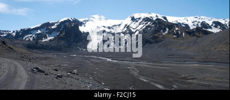 L'Islande le lieu de lumière et de glace,est,paradis géologie avec geysirs et volcans Banque D'Images