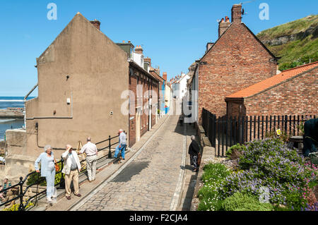 Henrietta Street, East Cliff, Whitby, Yorkshire, Angleterre, Royaume-Uni Banque D'Images