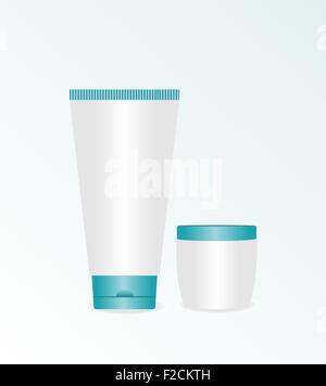 Illustration réaliste de cosmétique crème Illustration de Vecteur