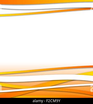 Résumé modèle de conception avec des lignes orange Illustration de Vecteur