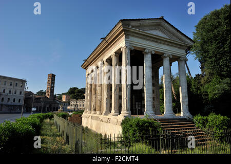 Italie, Rome, Forum Boarium, tempio della Fortuna virile, temple de Portunus virilis Banque D'Images