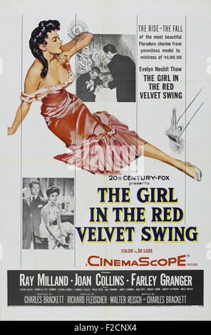 Girl in the Red Velvet Swing, l'affiche de film - Banque D'Images