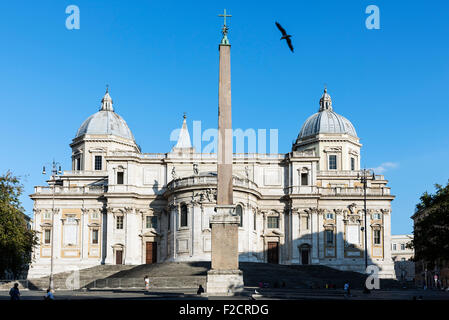 Basilica di Santa Maria Maggiore, la Piazza del Esquilino, Rome, Italie Banque D'Images