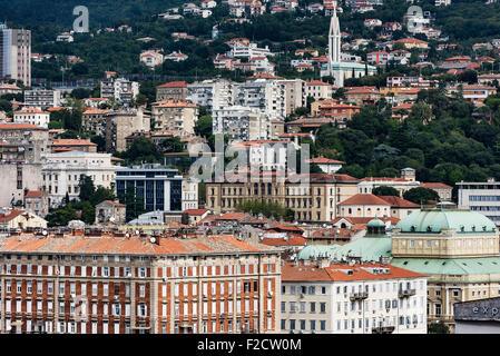 Rues de la région de Rijeka, Croatie Banque D'Images