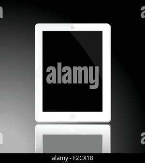Illustration de l'éteint l'ordinateur blanc - tablette horizonta Illustration de Vecteur