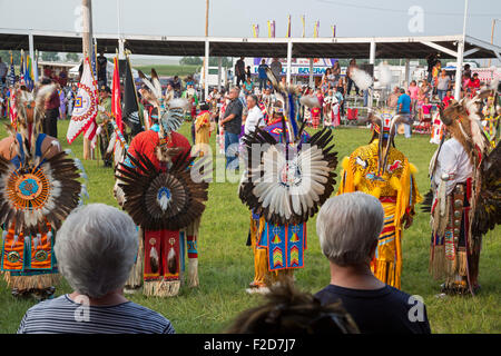 Rosebud Indian Reservation, Dakota du Sud - la tribu des Sioux de Rosebud (wacipi Powwow annuel). Banque D'Images