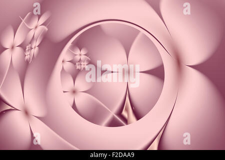 Illustration de fond de fleurs stylisées en haute résolution Banque D'Images