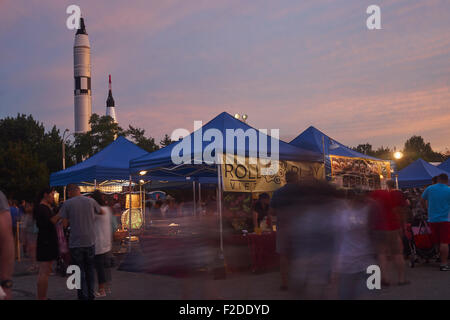 Le Marché de Nuit Internationale Queens à Flushing, New York, USA Banque D'Images