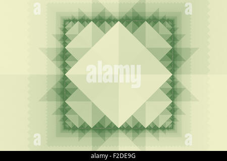 Résumé motif symétrique avec des carrés et des triangles Banque D'Images