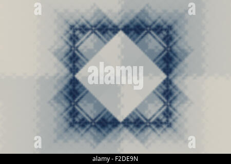 Résumé motif symétrique avec des carrés et des triangles. Verre translucide givré Banque D'Images