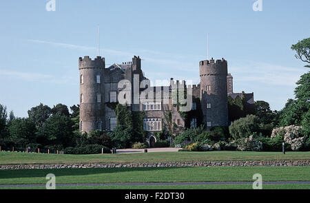 Château de Malahide, comté de Dublin, visées au "Ulysse" de James Joyce, l'Irlande Banque D'Images