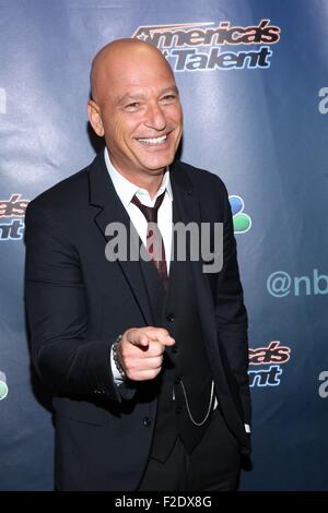 New York, USA. 16 Sep, 2015. Howie Mandel aux arrivées d'AMERICA'S GOT TALENT 10 saison finale, le Radio City Music Hall, New York, NY Le 16 septembre 2015. Credit : Everett Collection Inc/Alamy Live News Banque D'Images