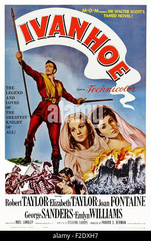 Ivanhoé (1952) 01 - l'affiche de film Banque D'Images