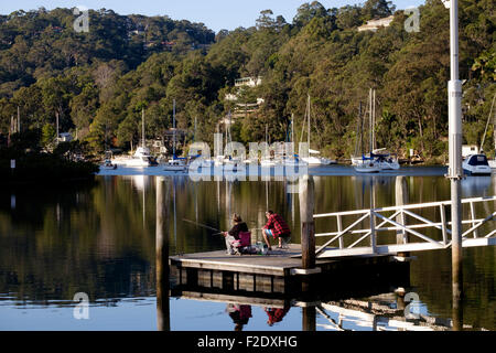 À McCarrs Creek dans Ku-Ring-gai Chase National Park Banque D'Images