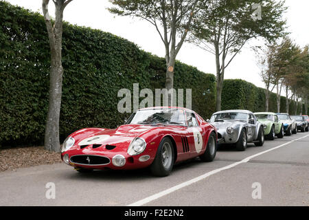 Sports voitures de course Ferrari classique à bon bois Revival meeting West Sussex UK Banque D'Images