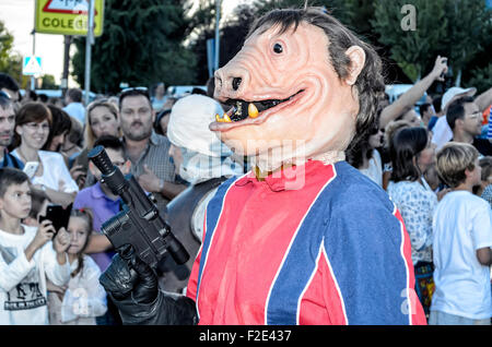 VII Le jour de formation de garnison espagnole 501ème Légion, -Star wars-. Homme non identifié de déguisée -- Zutton. Banque D'Images