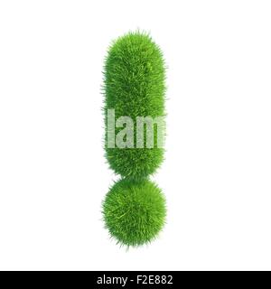 Signe d'exclamation grass Banque D'Images