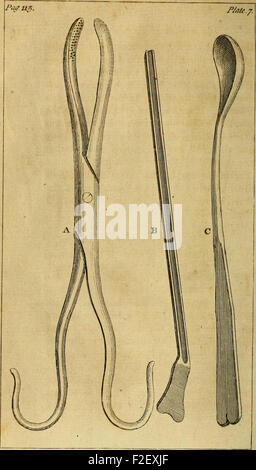 Un traité sur les opérations de chirurgie - avec une description et la représentation des instruments utilisés dans l'accomplissement de eux- pour ce qui est précédé d'une introduction sur la nature et le traitement des blessures, Banque D'Images