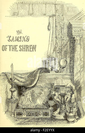 Les comédies, les histoires, les tragédies et les poèmes de William Shakspere (1851) Banque D'Images