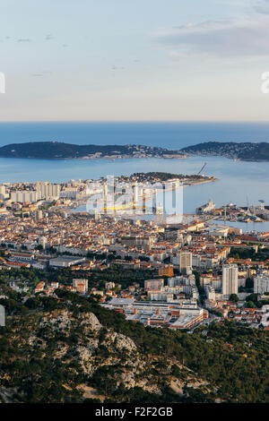 Toulon (sud-est de la France) : le port naturel Banque D'Images