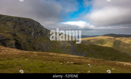 Au cours de la première année à la bousculade de tranchant ridge sur Blencathra, Lake District Banque D'Images