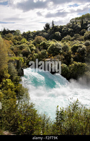 Cascade de Huka près de Taupo, île du Nord, Nouvelle-Zélande Banque D'Images