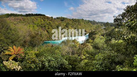 Cascade de Huka près de Taupo, île du Nord, Nouvelle-Zélande Banque D'Images