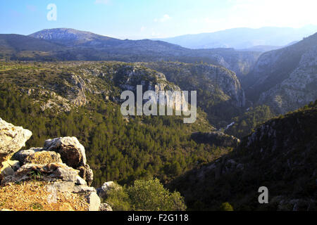 Vall de Ebo dans la province d'Alicante Espagne Banque D'Images