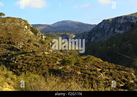 Vall de Ebo dans la province d'Alicante Espagne Banque D'Images