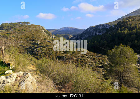 Vall de Ebo dans la province d'Alicante Espagne Banque D'Images