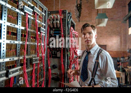 Le jeu d'IMITATION 2014 Weinstein Company film avec Benedict Cumberbatch comme Alan Turing Banque D'Images