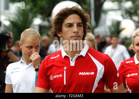 Sport Automobile : Championnat du Monde de Formule 1 de la FIA 2015, Grand Prix de Singapour, # 98 Roberto Merhi (ESP, Manor Marussia F1 Team), Banque D'Images