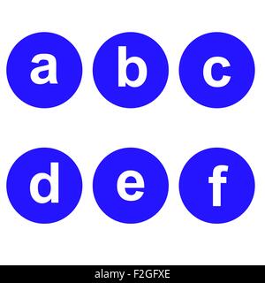 Police de base pour les lettres. Illustration de Vecteur