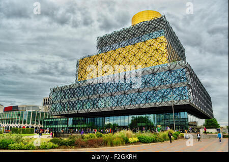 Août 2015, bibliothèque de Birmingham, HDR-technique Banque D'Images